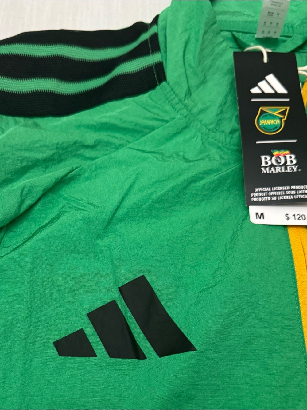 Adidas Jamaica x Bob Marley Anthem Jacket JV8195 Men’s Size Medium NWT MSRP $120 - Picture 5 of 13